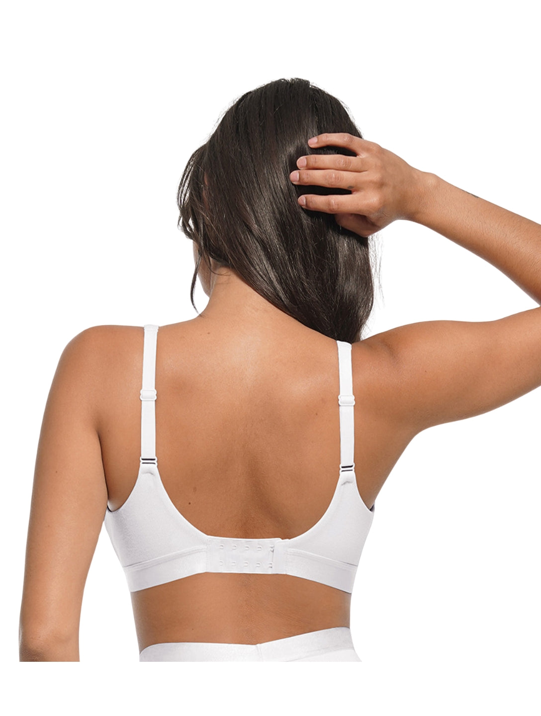 Deep V-Neck Ribbed Bralette