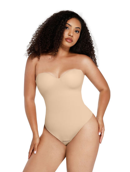 Strapless Supportive Shapewear Bodysuit