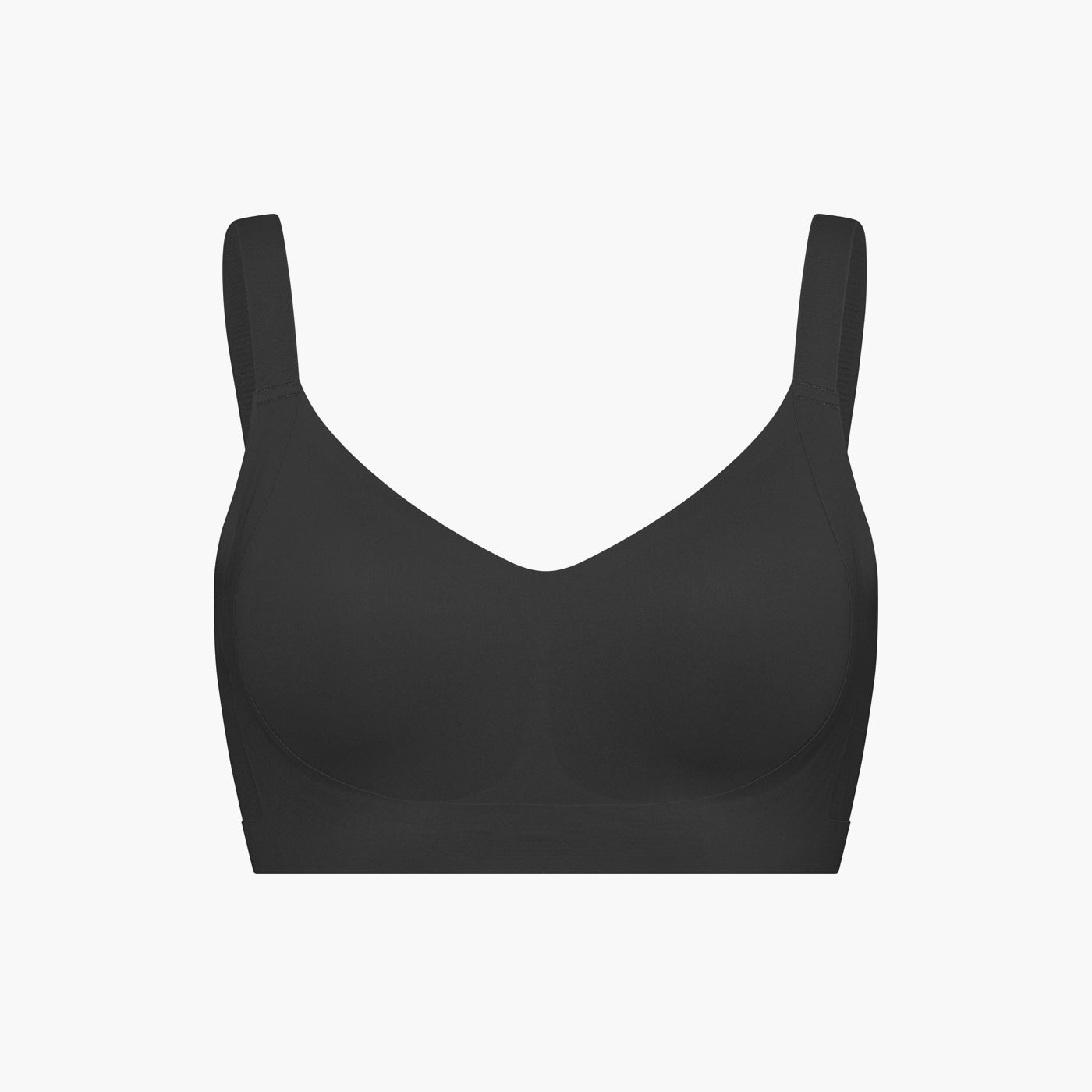 Seamless compact push-up bra