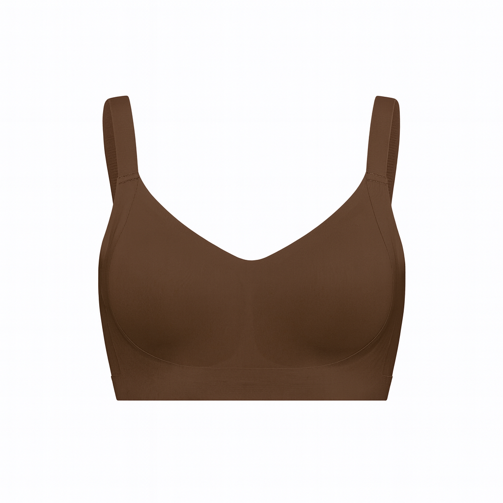Seamless compact push-up bra