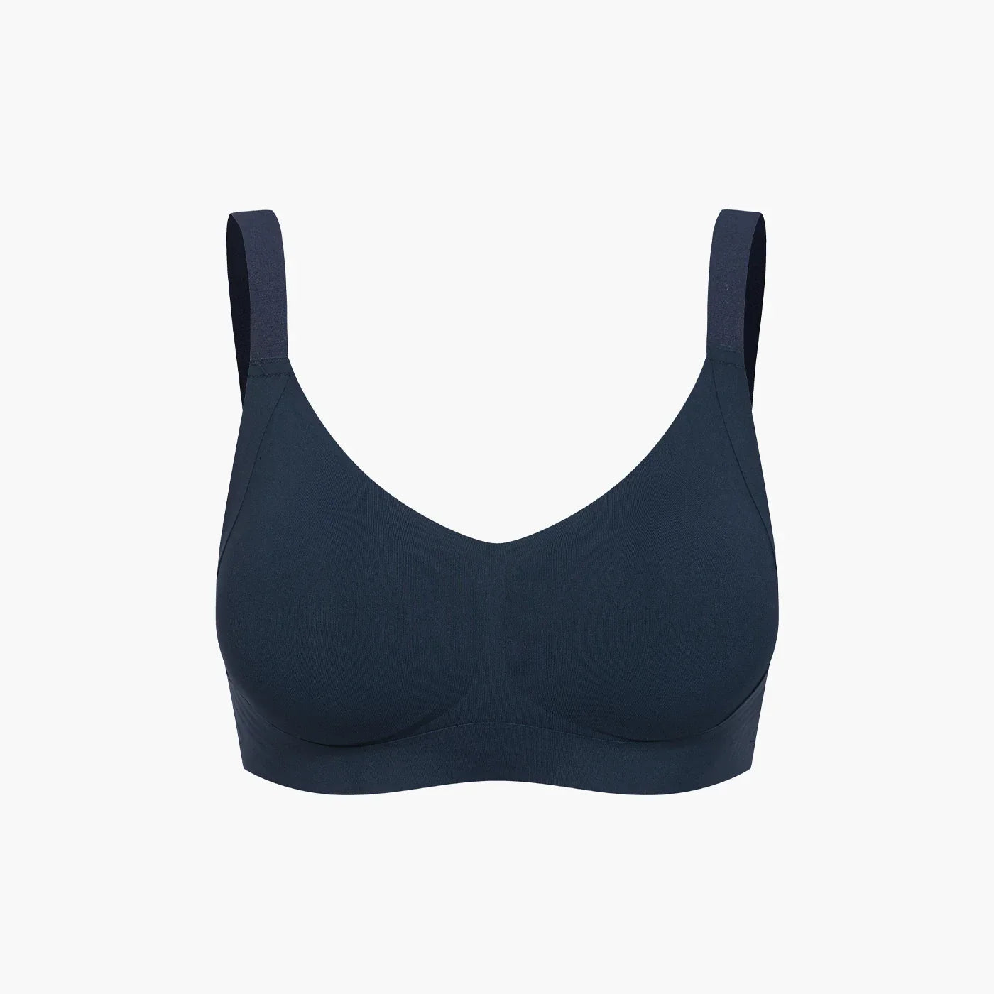Seamless compact push-up bra