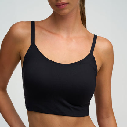 Scoop neck bra