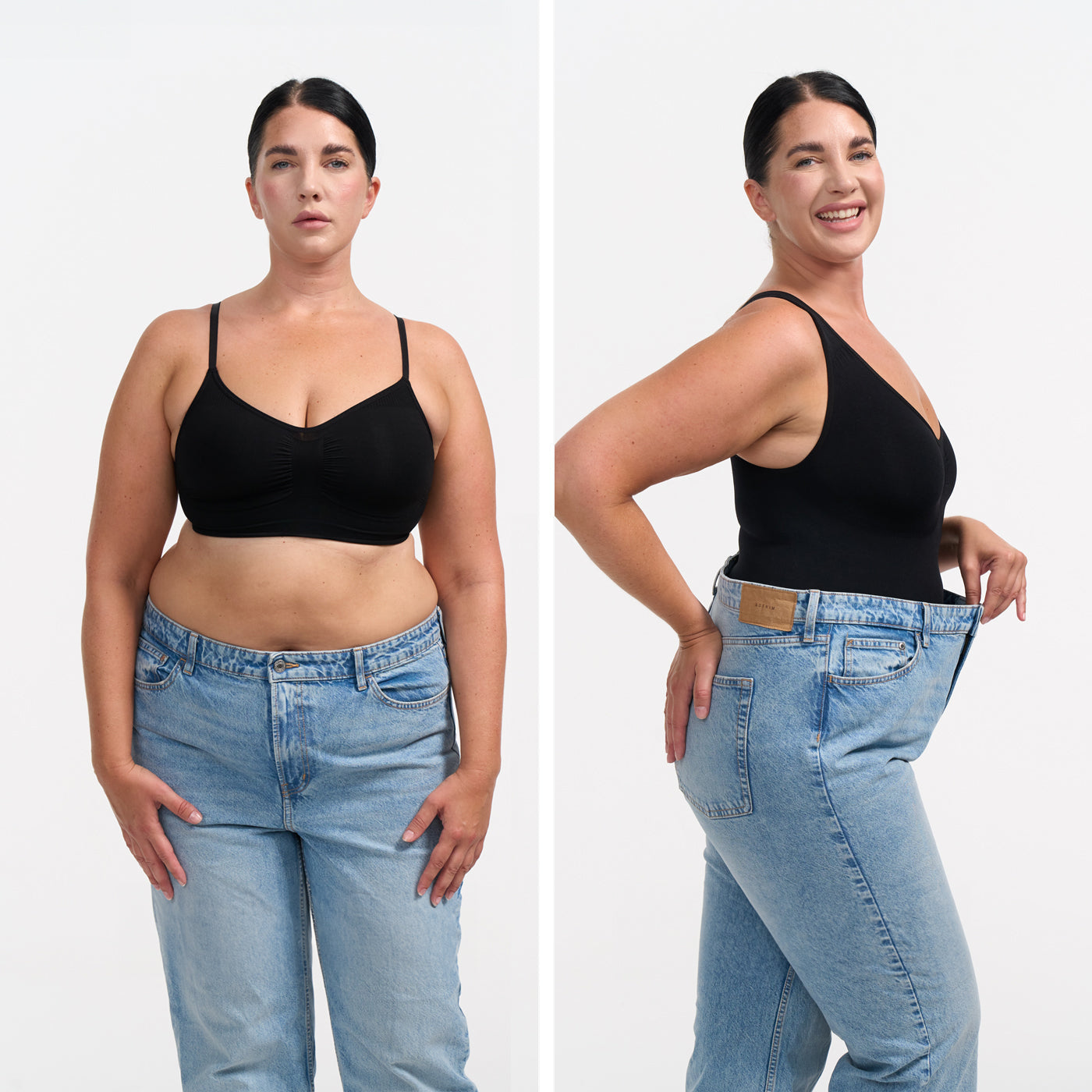 Bodysuit sculpting shapewear with thong