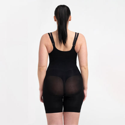 Bodysuit sculpting shapewear with open bust