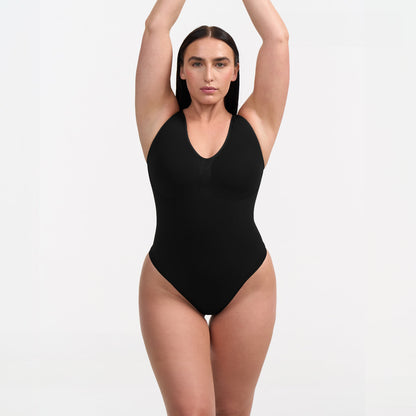 Tank bodysuit sculpting shapewear with briefs