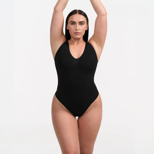 Tank bodysuit sculpting shapewear with briefs