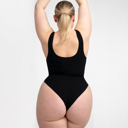 Tank bodysuit sculpting shapewear with thong