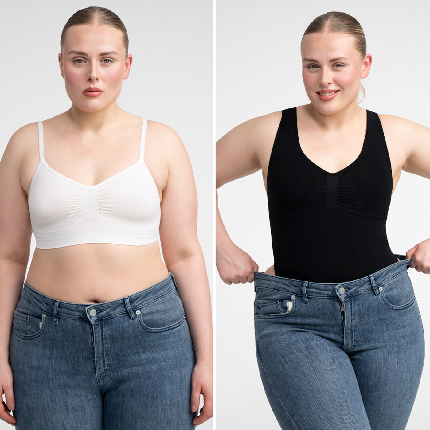 Tank bodysuit sculpting shapewear with thong