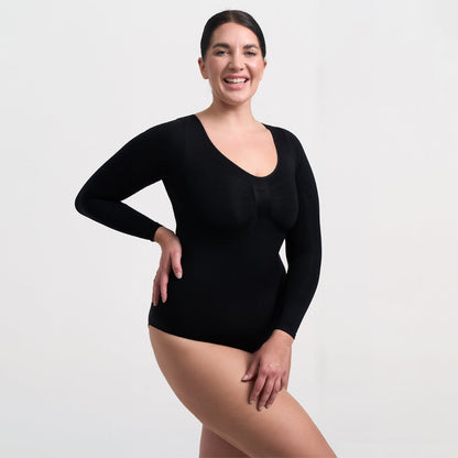 Bodysuit Sculpting Shapewear longsleeve with string