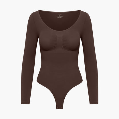 Bodysuit Sculpting Shapewear longsleeve with string