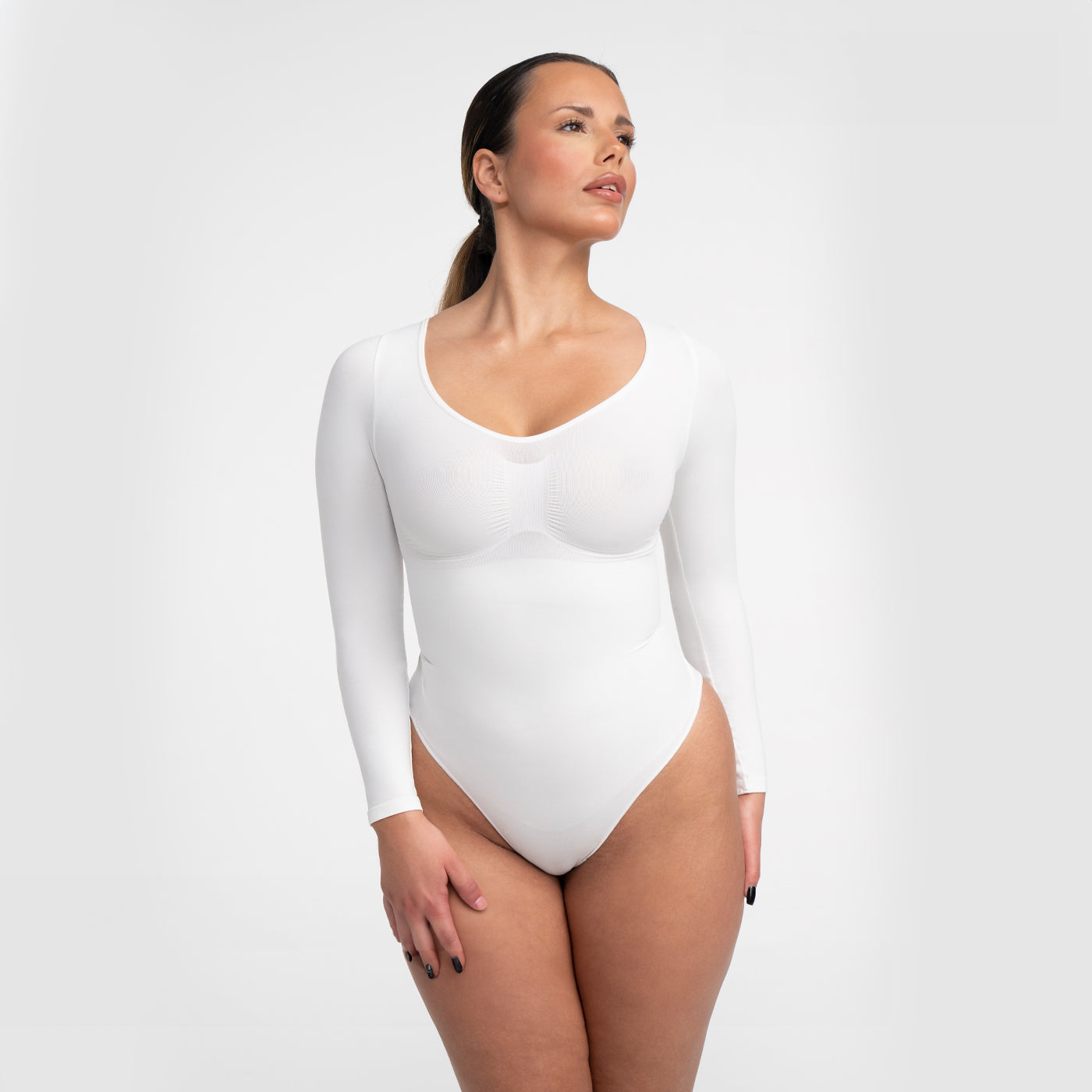 Bodysuit Sculpting Shapewear longsleeve with string
