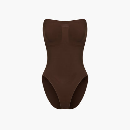 Strapless bodysuit sculpting shapewear with briefs
