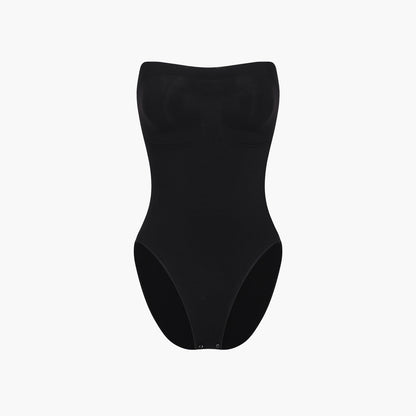 Strapless bodysuit sculpting shapewear with briefs