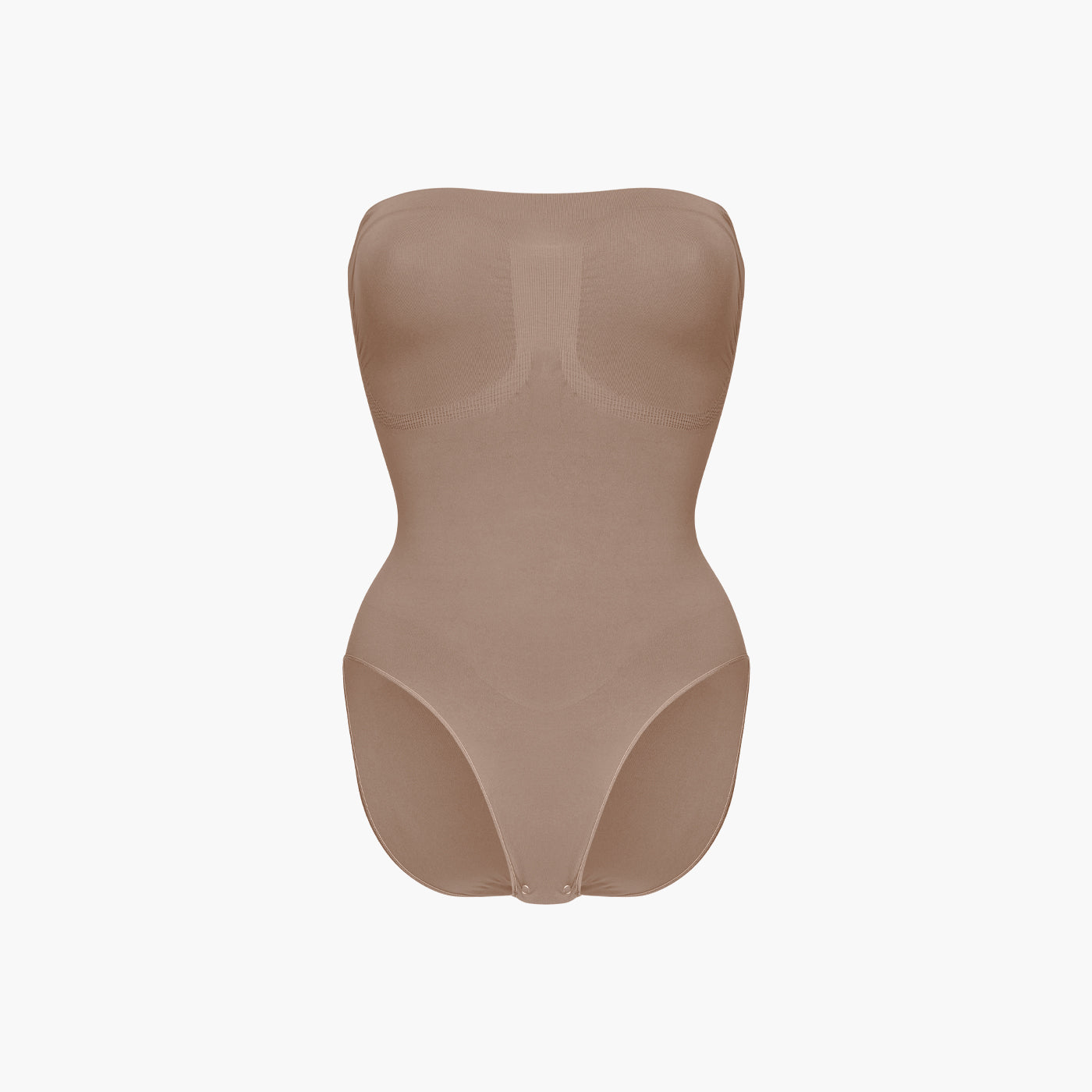 Strapless bodysuit sculpting shapewear with briefs