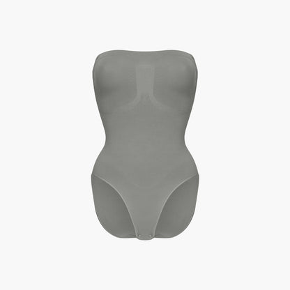 Strapless bodysuit sculpting shapewear with briefs