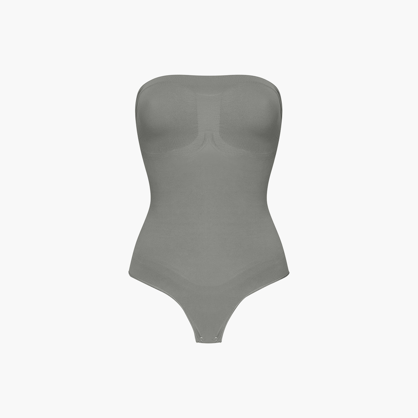 Strapless bodysuit sculpting shapewear with thong