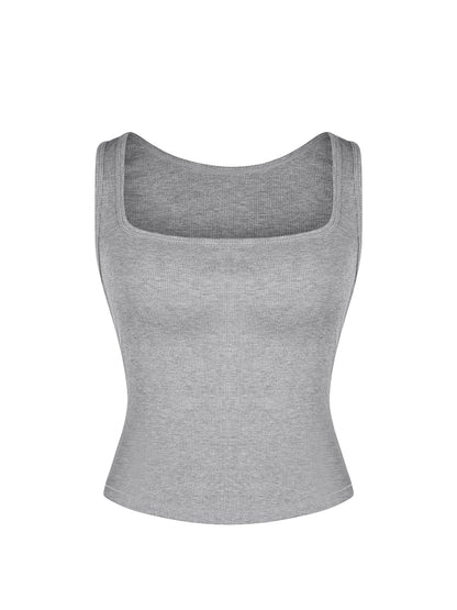 Square Neck Ribbed Tank
