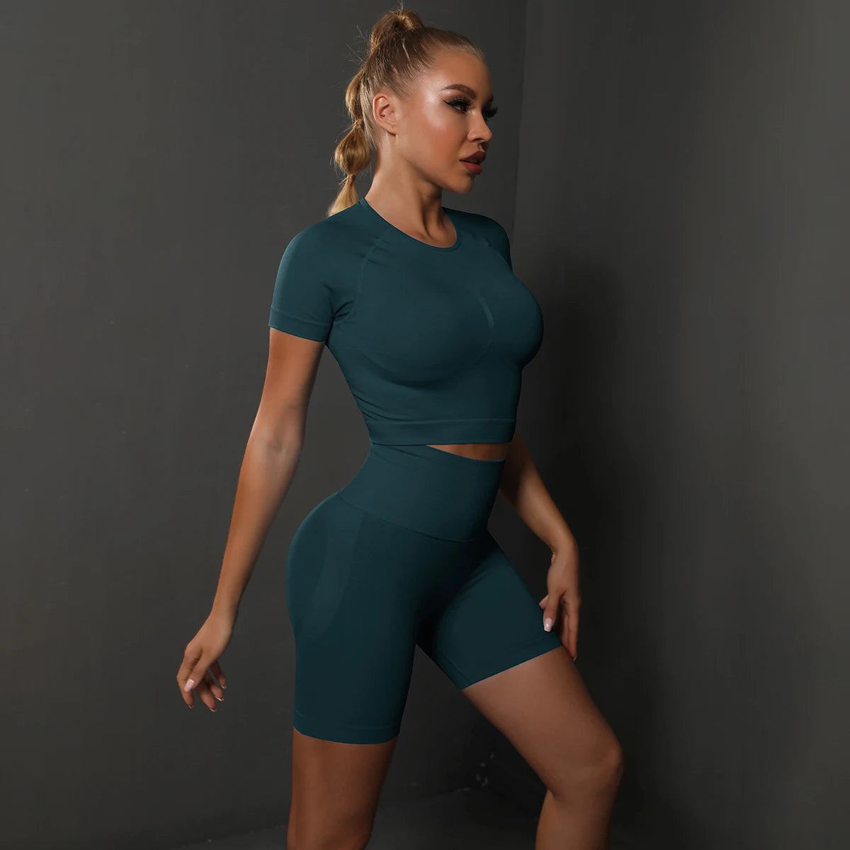 SculptFit Seamless Set – Teal