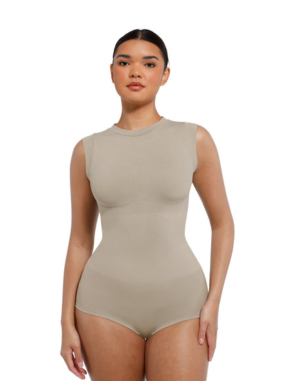 High Neck Sleeveless Bodysuit